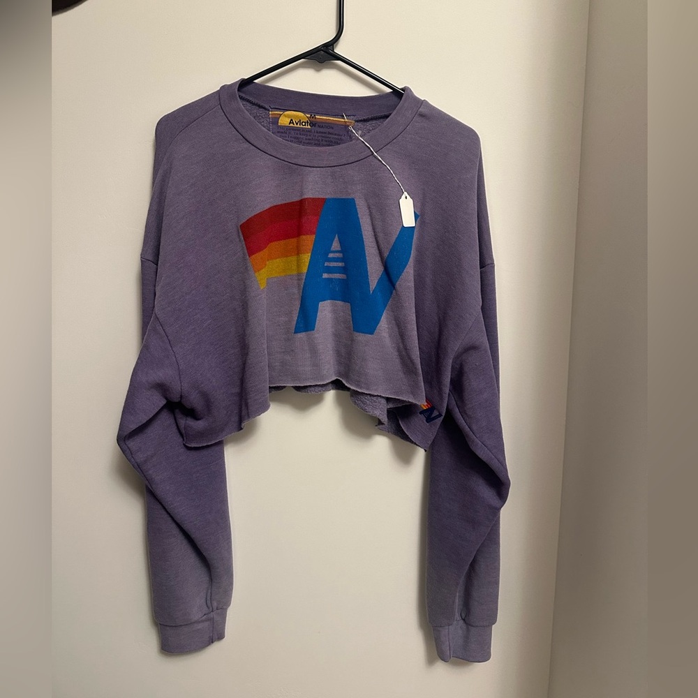 Aviator Nation Cropped sweatshirt •size medium